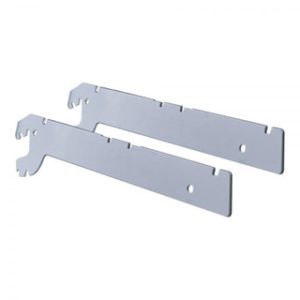 4 - Shelf Brackets - Silver Grey