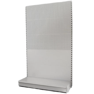 Peg Back Tall Wall Bays 37cm Base - Silver Grey