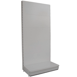 Plain Back Tall Wall Bays 37cm Base - Silver Grey